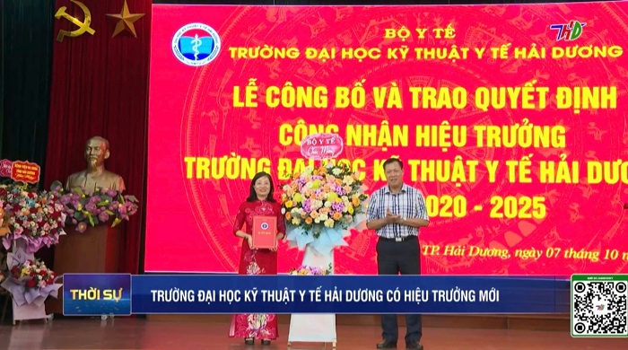 Trường Đại học Kỹ thuật y tế Hải Dương có hiệu trưởng mới